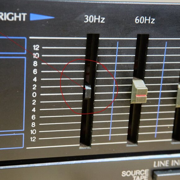 SANSUI SE-500 Stereo Graphic Equalizer, 10 Bands High Fidelity Sound - Picture 6 of 12
